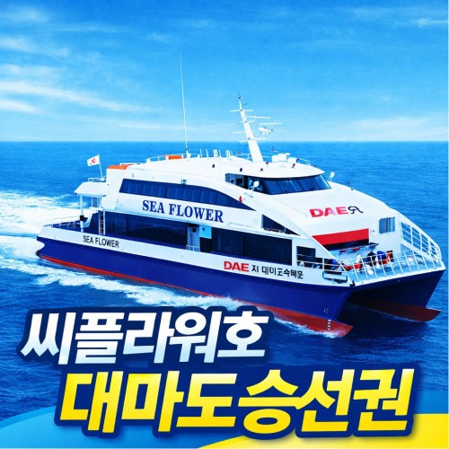 대마도 배편 왕복 승선권  씨플라워호