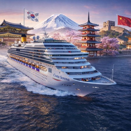 [3/31까지 조기할인]159만원 한중일 크루즈 코스타세레나 9월 사세보 상하이 제주도 크루즈 삼국지