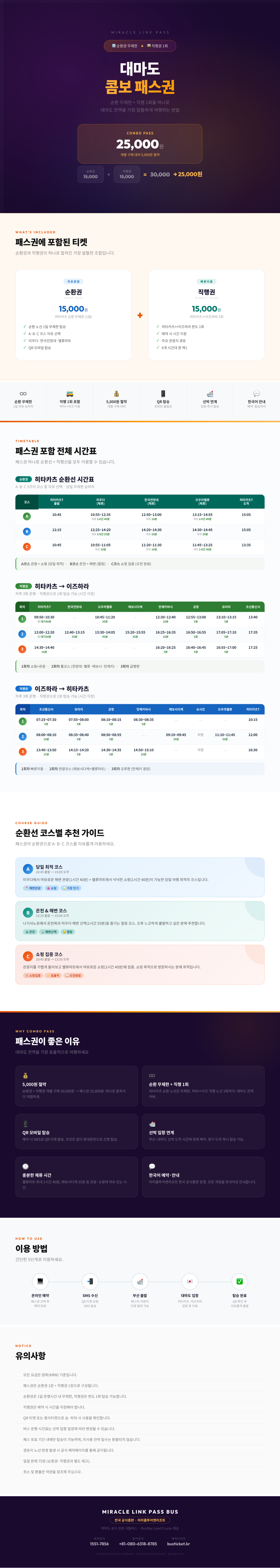 미라클링크패스콤보패스